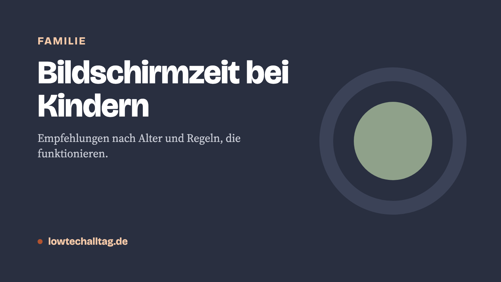 Bildschirmzeit bei Kindern