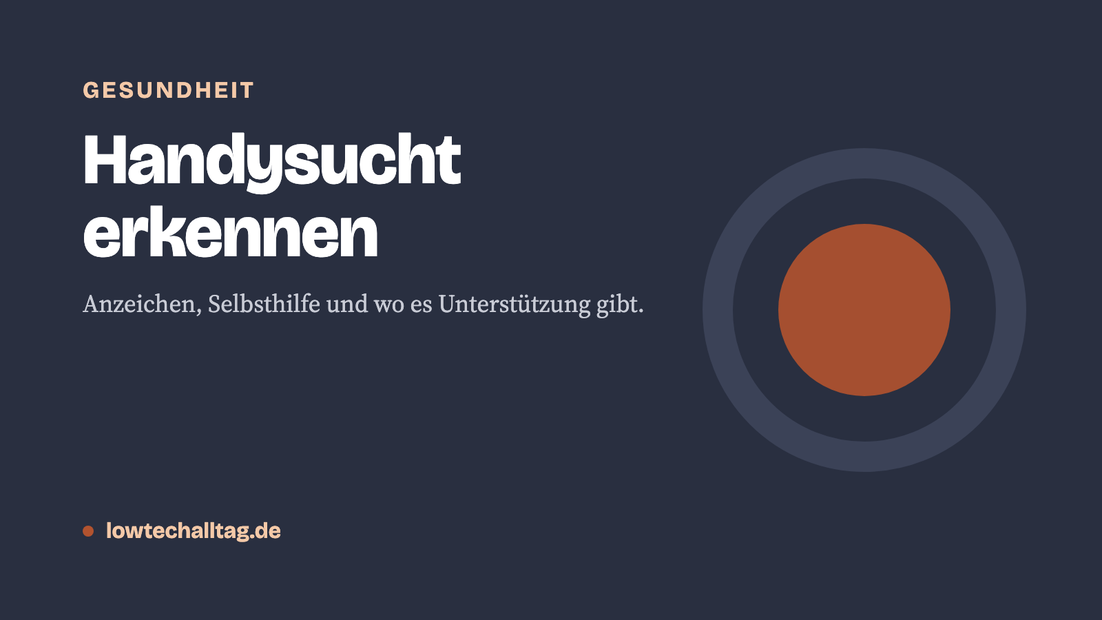 Handysucht erkennen